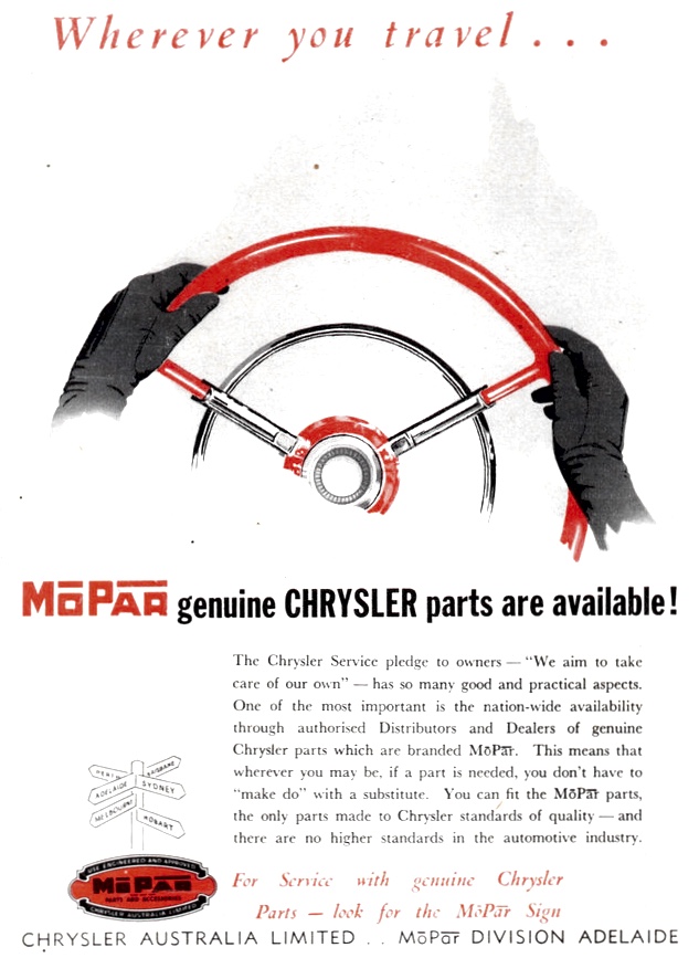 1957 Chrysler Mopar Genuine Parts